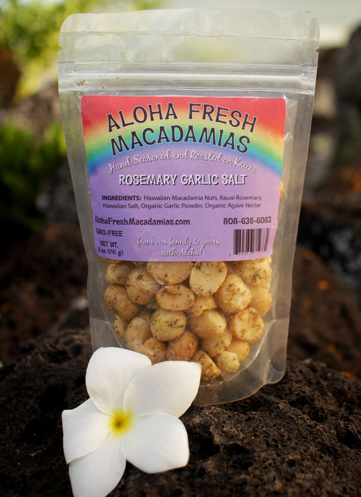 Rosemary Garlic Salt Macadamias